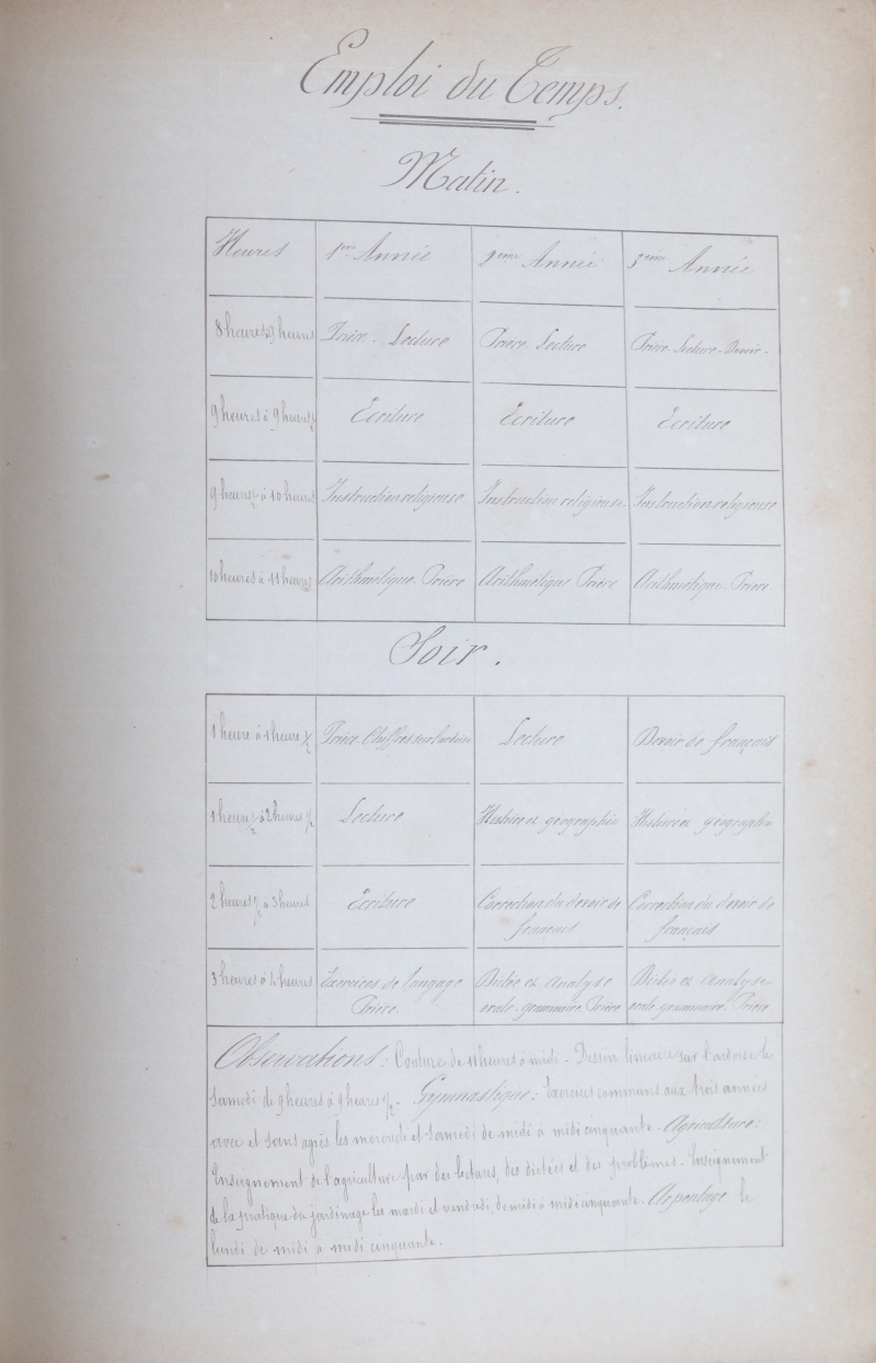 Manuscrit original de Louis Théodore Vernier, feuillet 21/24